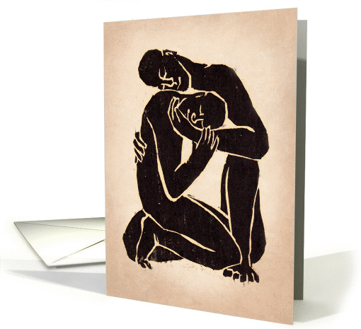 A Caress for Gay Anniversary Card to Partner card (1453986)