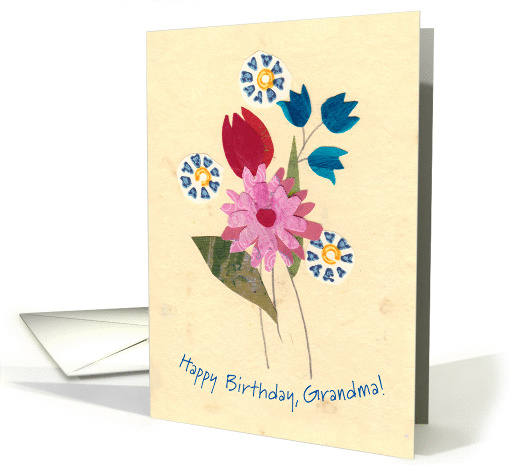 Simple Bunch of Flowers for Grandma's Birthday card (1457232)
