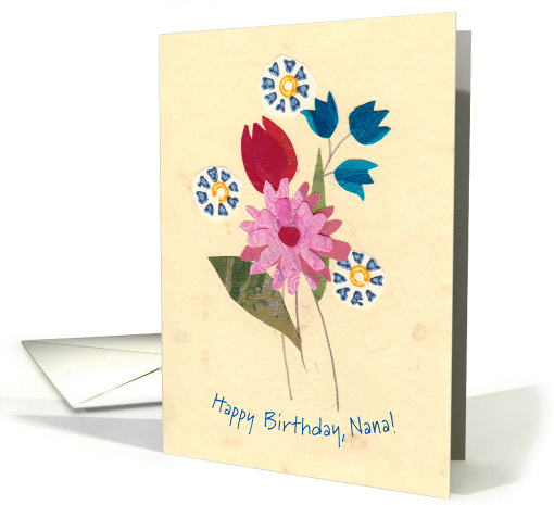Simple Bunch of Flowers for Nana's Birthday card (1457234)
