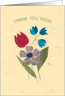 Simple Bouquet to Say Thank You to Mom card