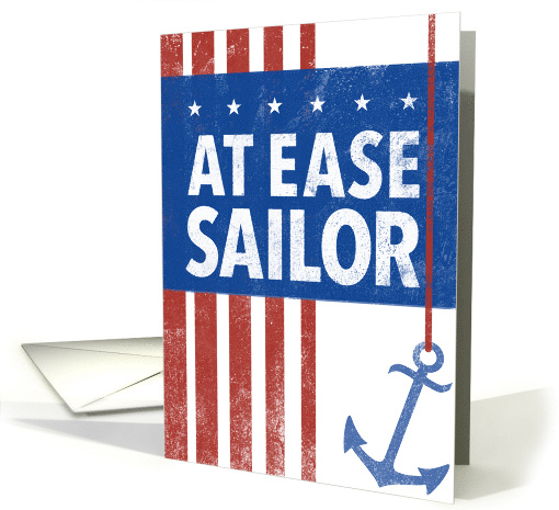Congratulations on Navy Retirement: Anchored Corner card (1459094)