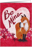 Sweet Valentine Fox for Her card