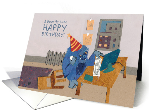 Beastly Late Happy Birthday card (1464496)