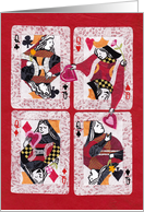 Valentines from Queen of the Hearts to her Royal Sisters card