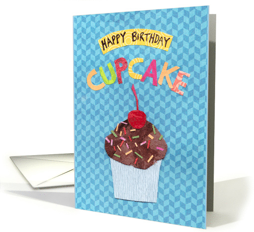 Chocolate-Frosted Birthday Cupcake card (1483166)