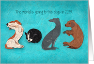 From Your Pooch: 2023 Goes to the Dogs in the New Year card