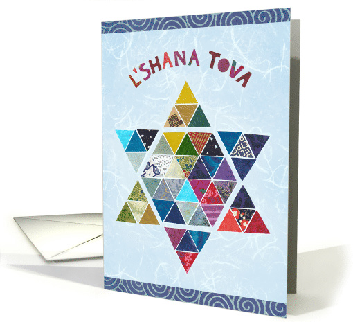 Star of David in Colorful Mosaic for Rosh Hashanah card (1513832)