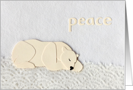 Holiday Wish for Peace and Polar Bear card