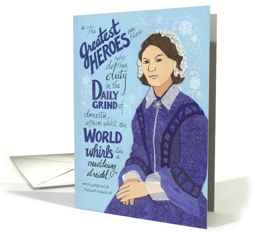 Florence Nightingale Thank You for Hard Work card (1578528)