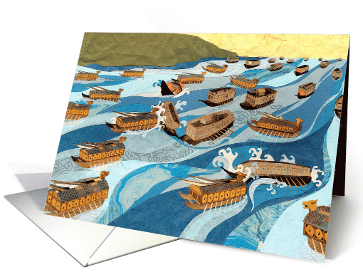 Battle of Myeongnyang Straits from THE TURTLE SHIP card (1588092)