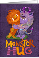 Monster Hugs for Halloween for Kids card