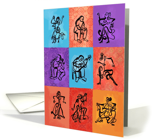 Flamenco Dance and Music Blank card (1658242)