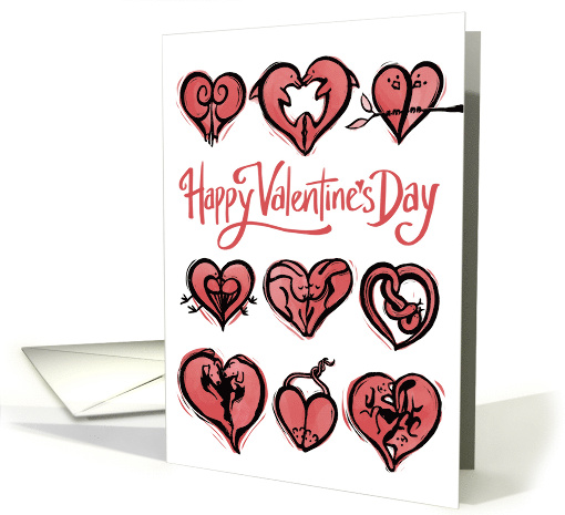 Animal Hearts Valentine's Day card (1660288)