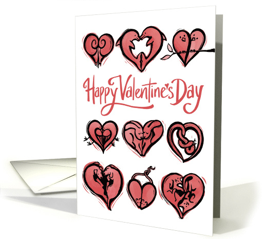 Animal Hearts Valentine's Day card (1660288)