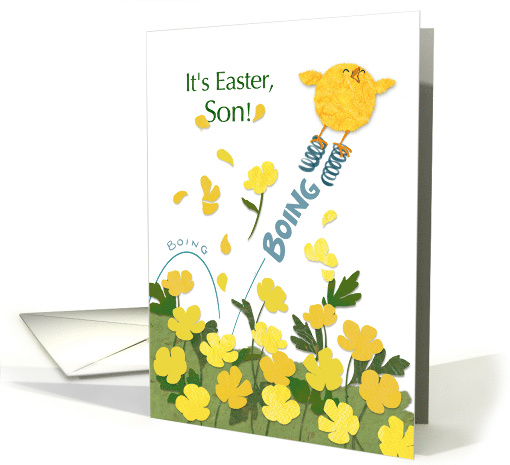 Spring Chick for Easter Wishes to Son card (1672492)