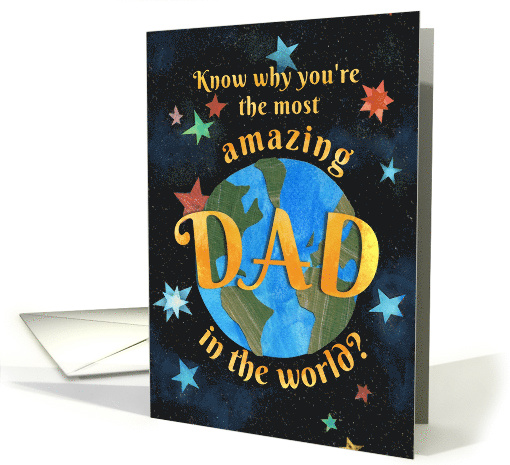 Amazing Dad Because I Said So Father's Day card (1683838)