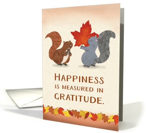 Squirrels and a Marvelous Leaf Thanksgiving card (1688782)