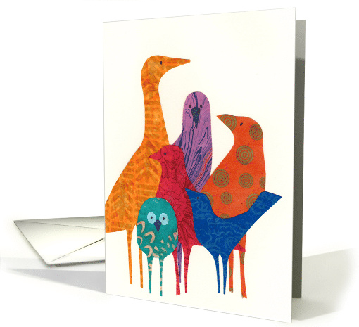 How Are You With Colorful Birds card (1791844)