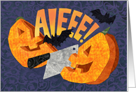 Halve a Delightful Halloween Jack O Lantern card