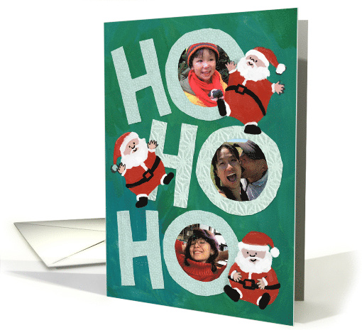 Ho Ho Holiday Santa Custom Photo card (1794208)