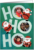 Ho Ho Holiday Santa Custom Photo card