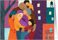 Big Hug in the City for New Year card
