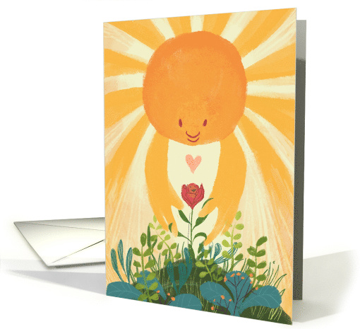 Thank You to Teacher with Sun Loving Flower card (1820550)
