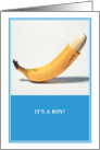 Jewish Humor Circumcised Banana Birth Announcement for Boy card