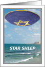 Jewish Humor Star Shlep Star of David Yarmulke Bat Mitzvah Card