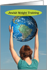 Jewish Humor Jewish Weight Training Birthday Card for Her card