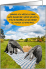 Anteater Picnic Forgot Ants Funny Anniversary Card For Spouse card