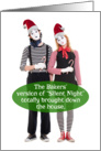 Mimes Silent Night Brings Down House Funny Christmas Card