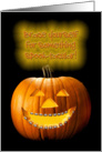 Pumpkin Wearing Braces on Teeth Funny Halloween Card