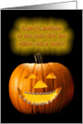 Pumpkin Wearing Braces Million-Dollar Smile Funny Halloween Card