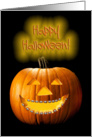 Pumpkin Wearing Braces on Teeth Orthodontist Funny Halloween card