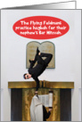 Jewish Humor Flying Feldmans Hagbah Funny Bar Mitzvah Invitation card