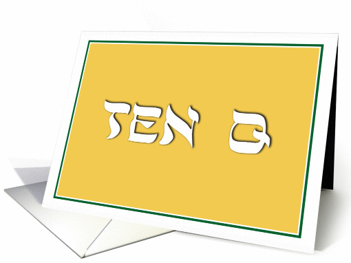 Jewish Humor Ten Q Bar Mitzvah Gift Thank You card (1219788)