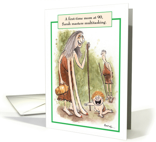 Jewish Humor Sarah Multitasking Jewish Mother's Day card (1238776)