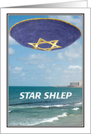 Jewish Humor Star Shlep Star of David Yarmulke Bar Mitzvah Card