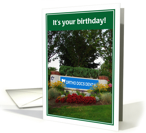 Jewish Humor Ortho Docs Dental Birthday card (1255176)