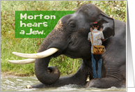 Jewish Humor Morton Hears A Jew Funny Anniversary Card for wife card