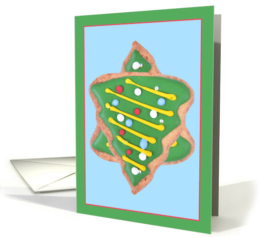 Jewish Humor Christmas Tree Cookies Star David Interfaith Holiday card