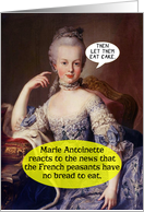 Marie Antoinette Let Them Eat Cake Funny Birthday Card