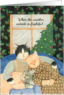 Cat Family Christmas card
