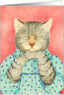 Lady Cat Wishing a Happy Birthday card