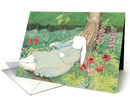 Napping Rabbit Encouragement card (1229774)