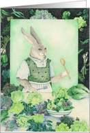 Salad Greens Easter Card
