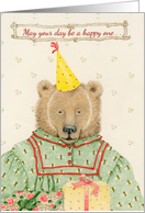 Bumbling Bear Birthday Card