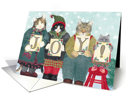 Cats Wishing You Joy Christmas card (1303644)