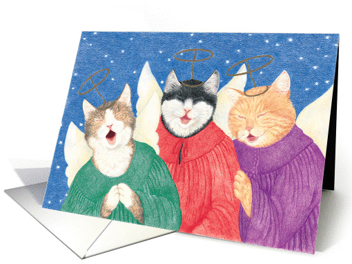 Angelic Felines Christmas card (1303654)